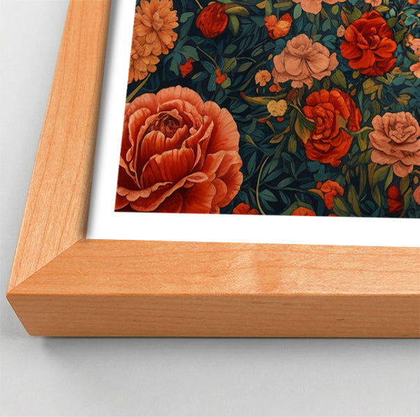 Elephant Rose Floral African American canvas print view 82