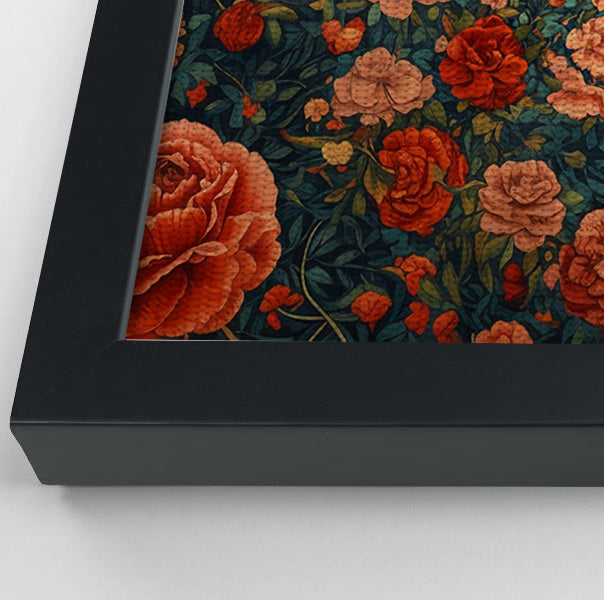 Elephant Rose Floral African American canvas print view 28