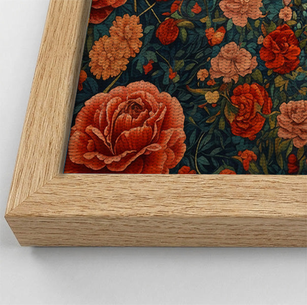 Elephant Rose Floral African American canvas print view 52