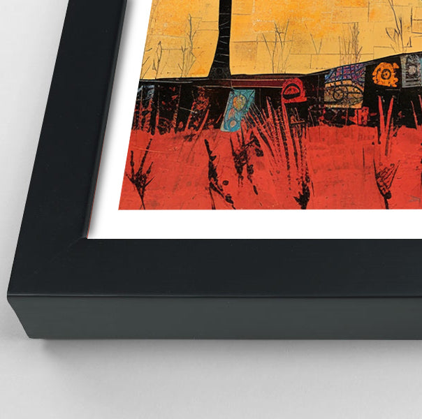 Elephant Sunset Abstract African American abstract art view 70