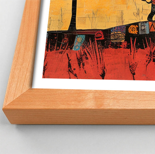 Elephant Sunset Abstract African American abstract art view 82
