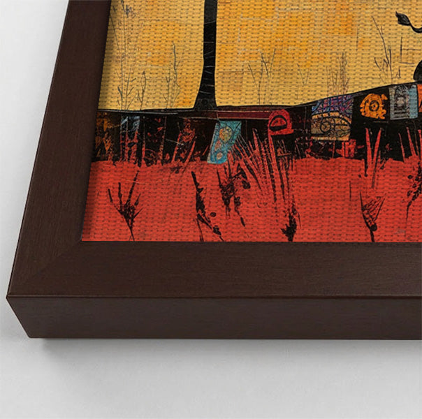 Elephant Sunset Abstract African American abstract art view 34