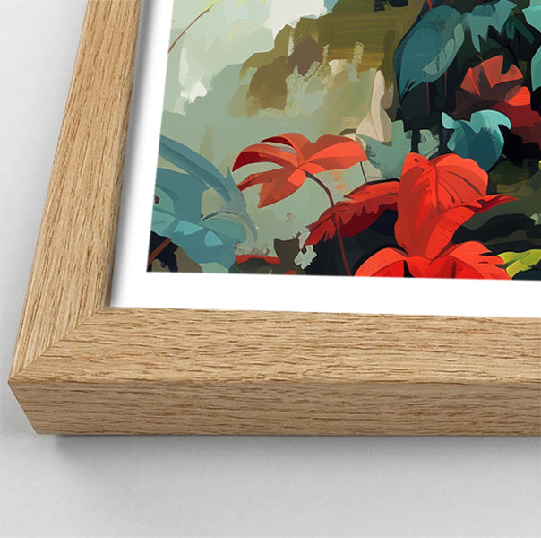 Tropical Parrot Jungle Black Caribbean wall art view 76