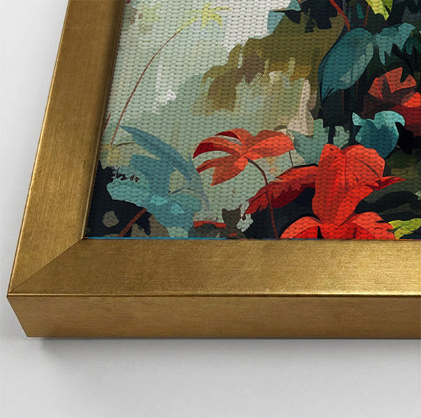 Tropical Parrot Jungle Black Caribbean wall art view 40