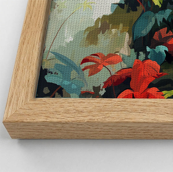 Tropical Parrot Jungle Black Caribbean wall art view 52