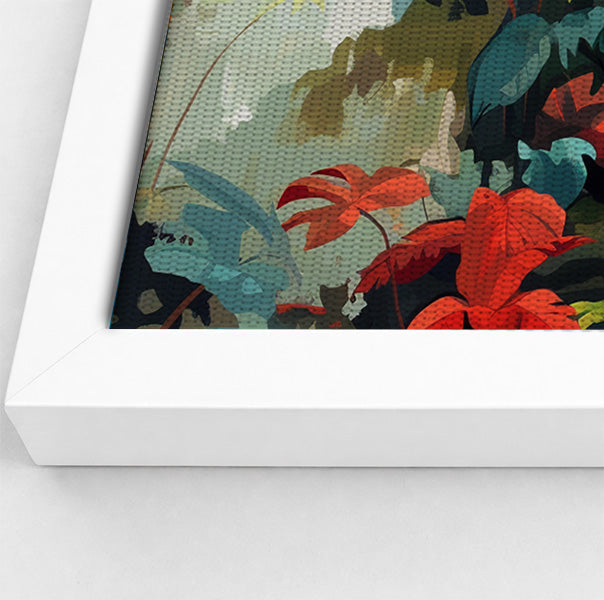 Tropical Parrot Jungle Black Caribbean wall art view 64