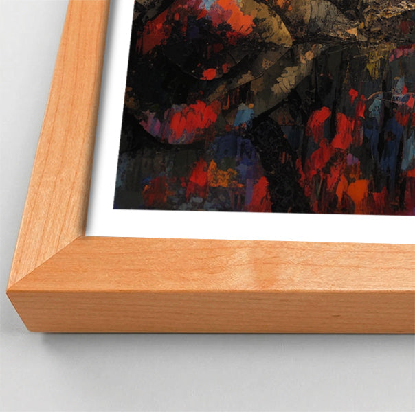 Elephant Forest Reflection African American canvas print view 82