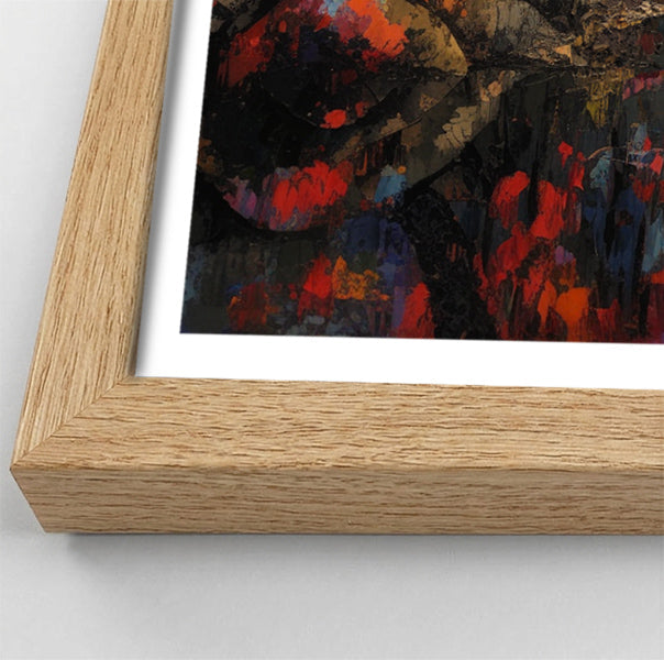 Elephant Forest Reflection African American canvas print view 76
