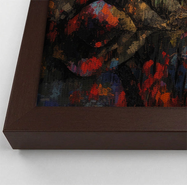 Elephant Forest Reflection African American canvas print view 34