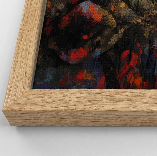 Elephant Forest Reflection African American canvas print view 52
