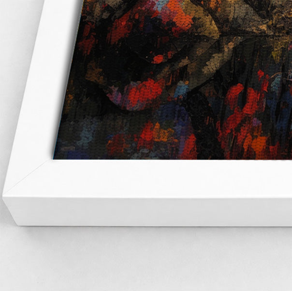Elephant Forest Reflection African American canvas print view 64