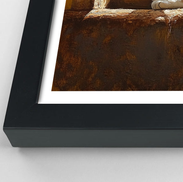 Orange Cat Window African American canvas print view 70