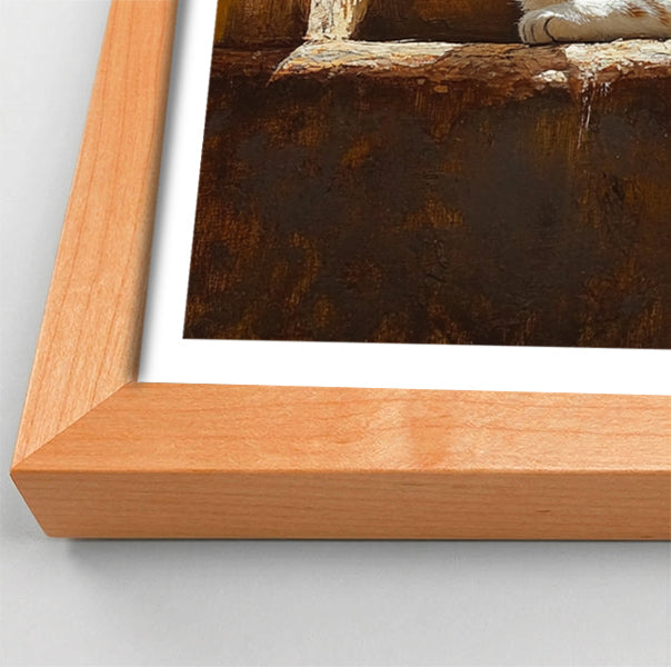 Orange Cat Window African American canvas print view 82