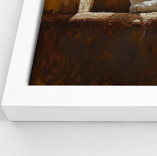 Orange Cat Window African American canvas print view 64