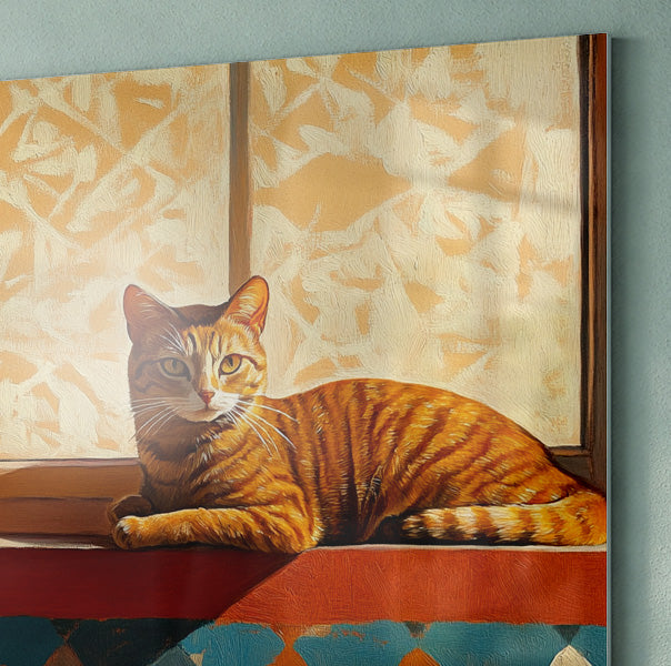 Orange Cat Houseplant African American canvas print view 22