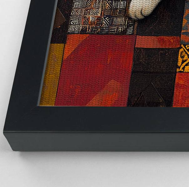 Sleeping Cat Quilt African American canvas print view 28
