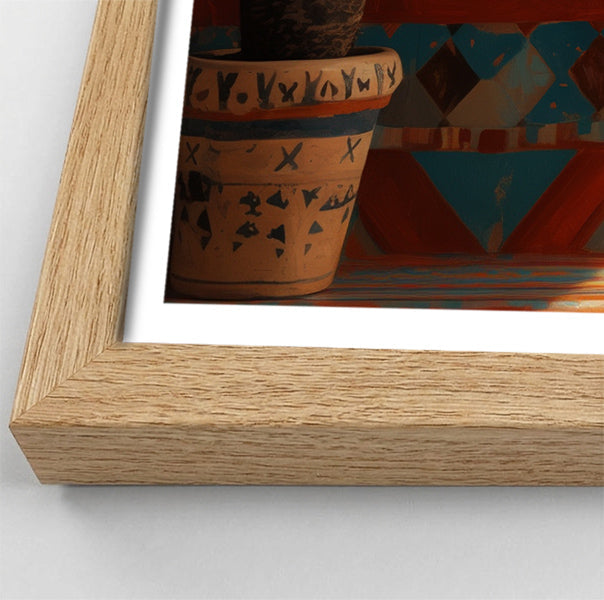 Orange Cat Sunroom African American canvas print view 76