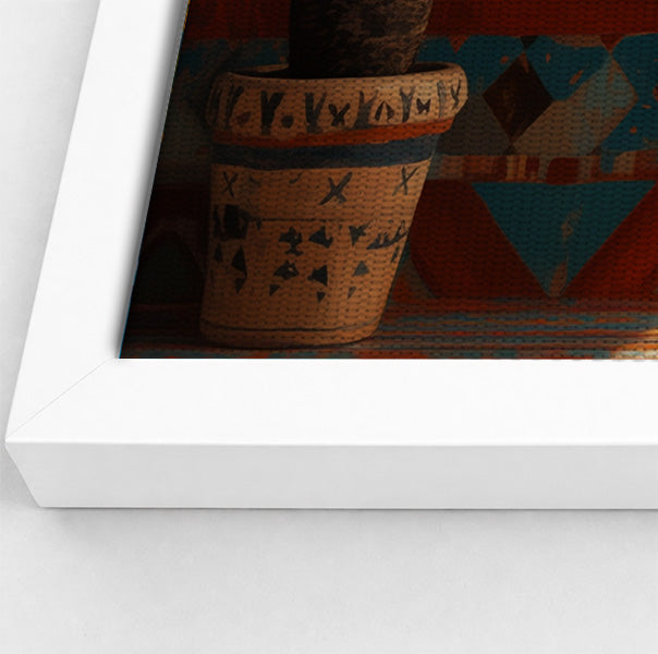 Orange Cat Sunroom African American canvas print view 64