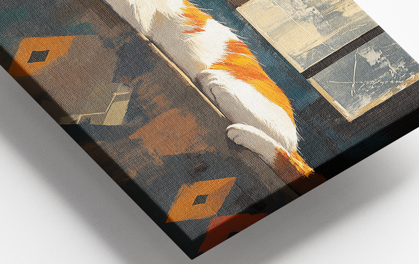 Sleeping Cat Window African American canvas print view 16