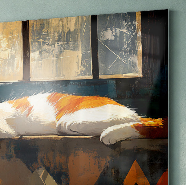 Sleeping Cat Window African American canvas print view 22