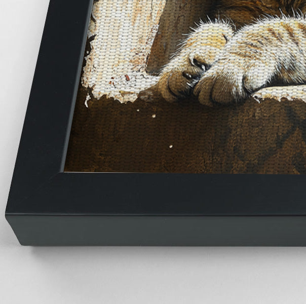 Tabby Cat Window African American canvas print view 28