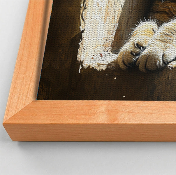Tabby Cat Window African American canvas print view 46