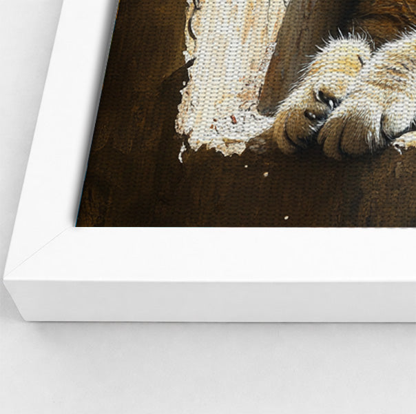 Tabby Cat Window African American canvas print view 64