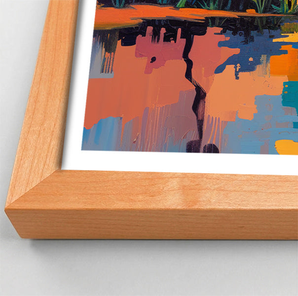 Elephant Sunset Reflection African American canvas print view 82