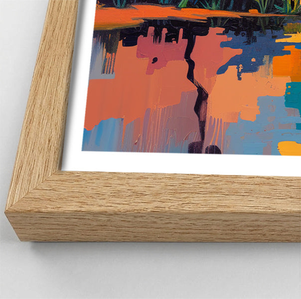 Elephant Sunset Reflection African American canvas print view 76