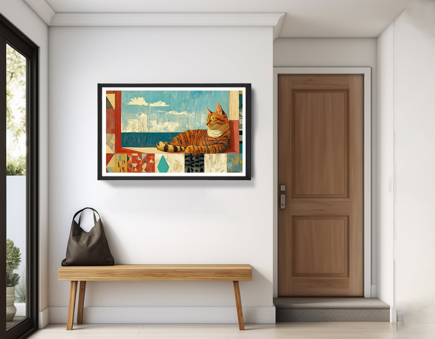Orange Cat Ocean View Caribbean wall art view 71