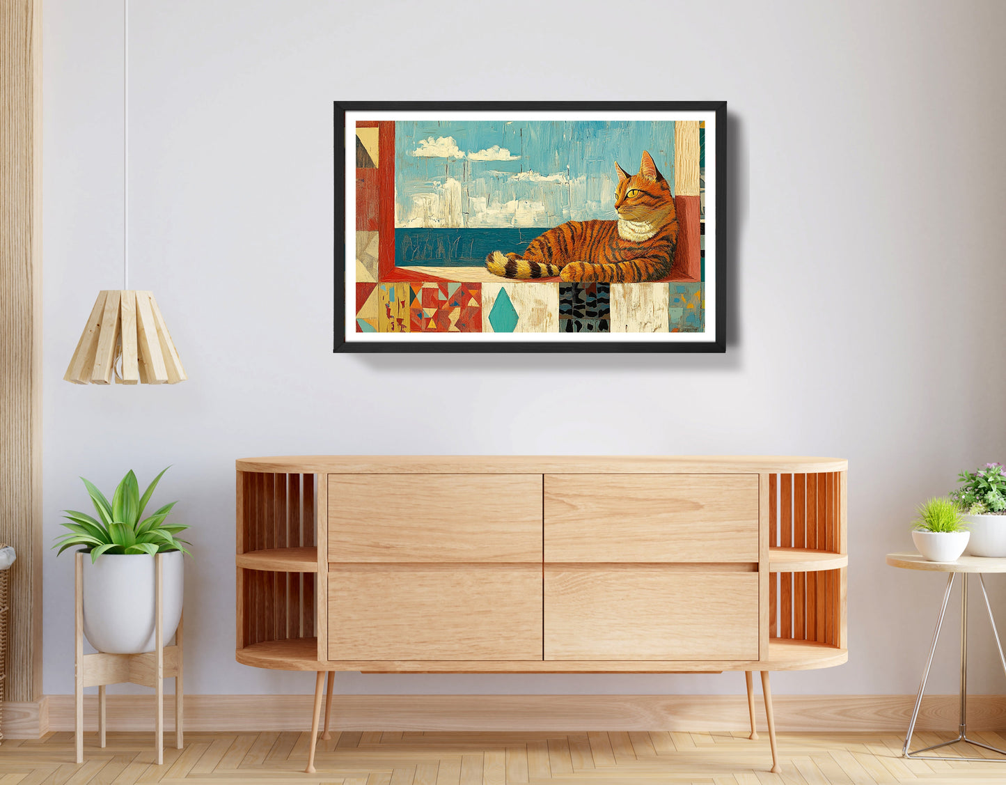 Orange Cat Ocean View Caribbean wall art view 68