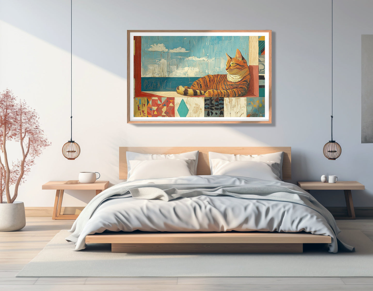 Orange Cat Ocean View Caribbean wall art view 81
