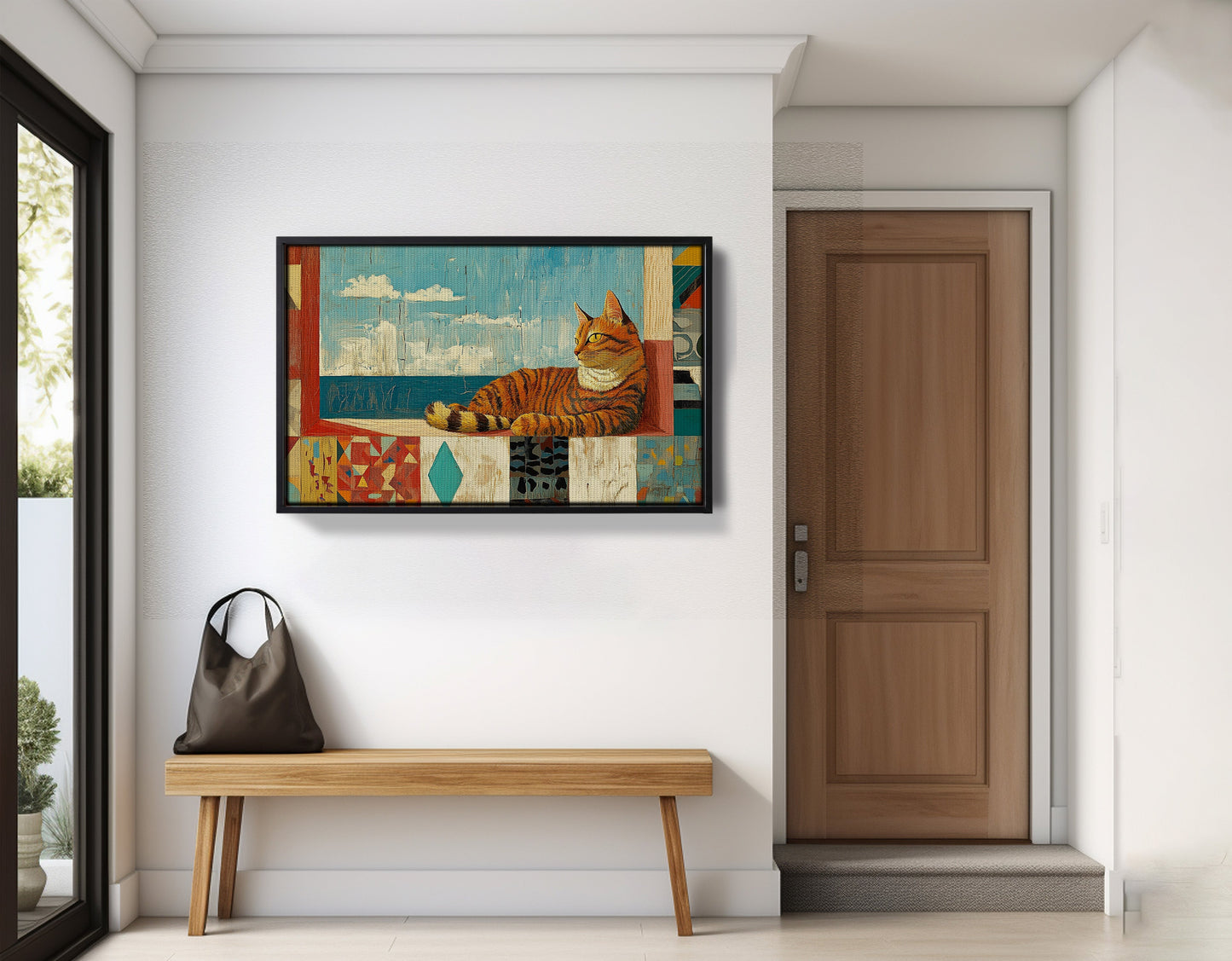 Orange Cat Ocean View Caribbean wall art view 29
