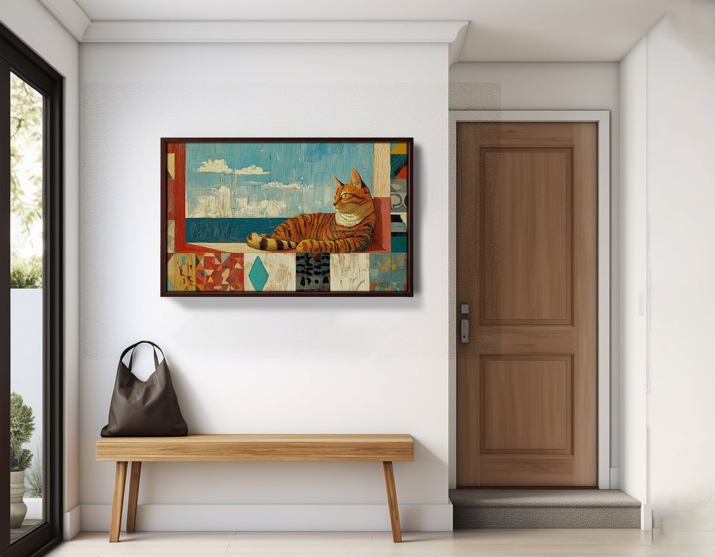 Orange Cat Ocean View Caribbean wall art view 35