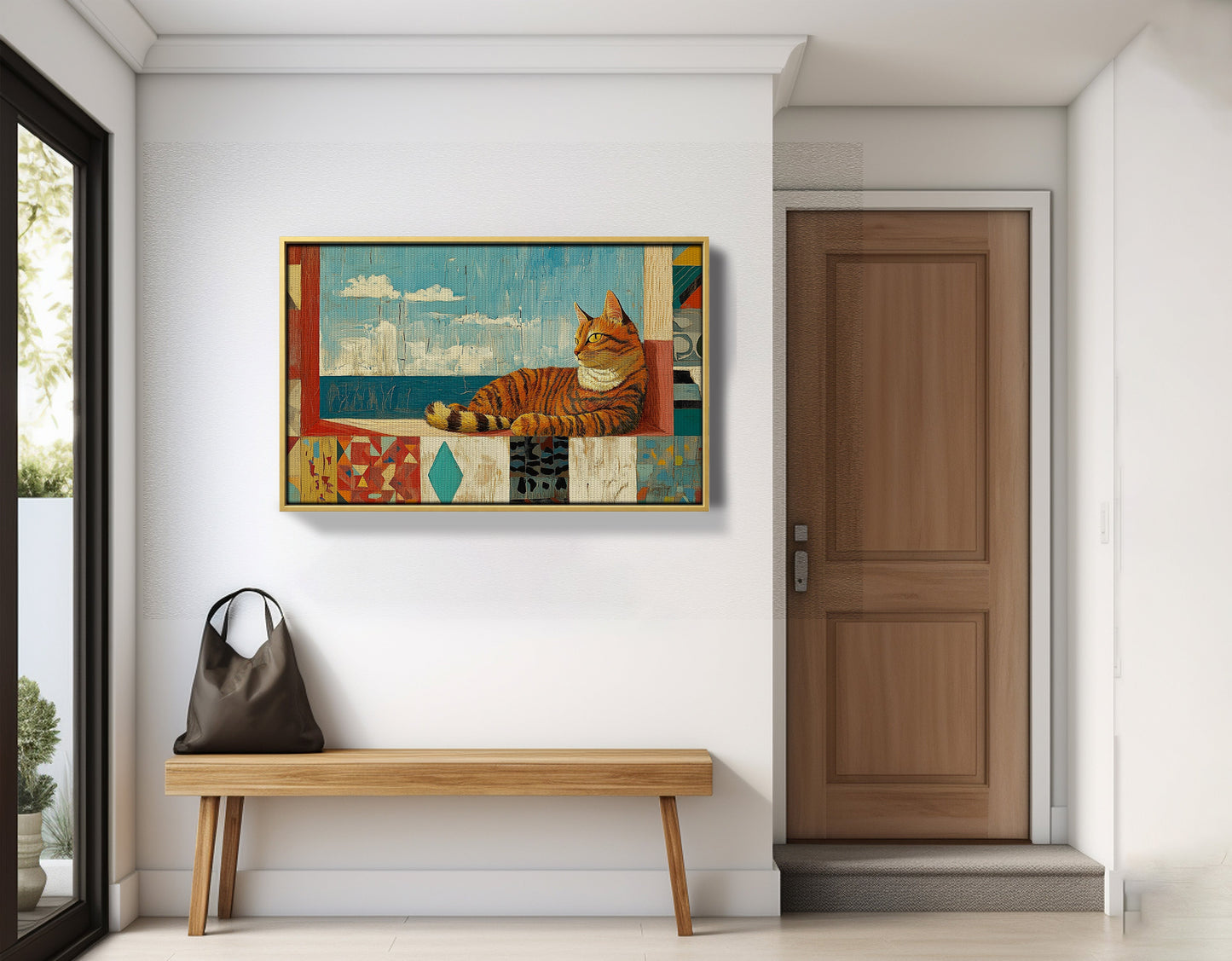 Orange Cat Ocean View Caribbean wall art view 41