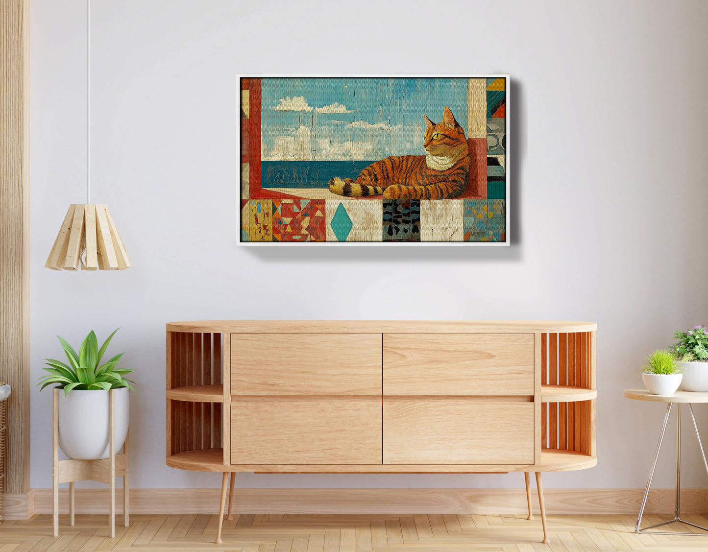 Orange Cat Ocean View Caribbean wall art view 62