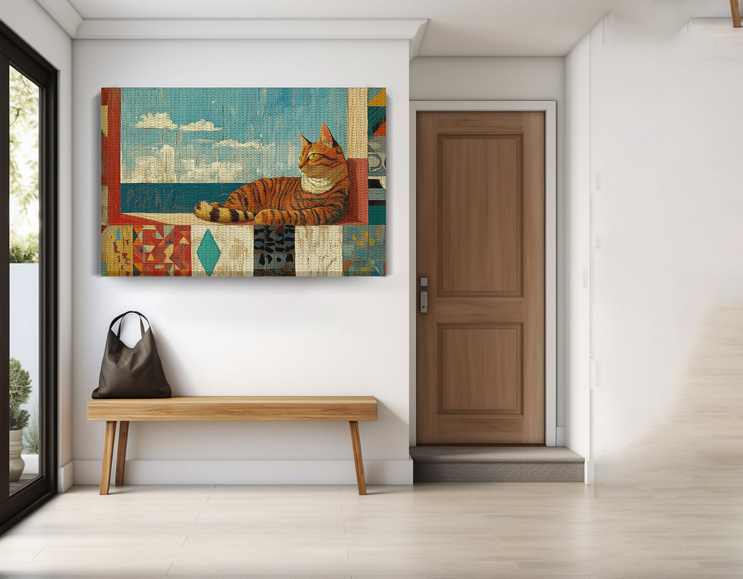 Orange Cat Ocean View Caribbean wall art view 17