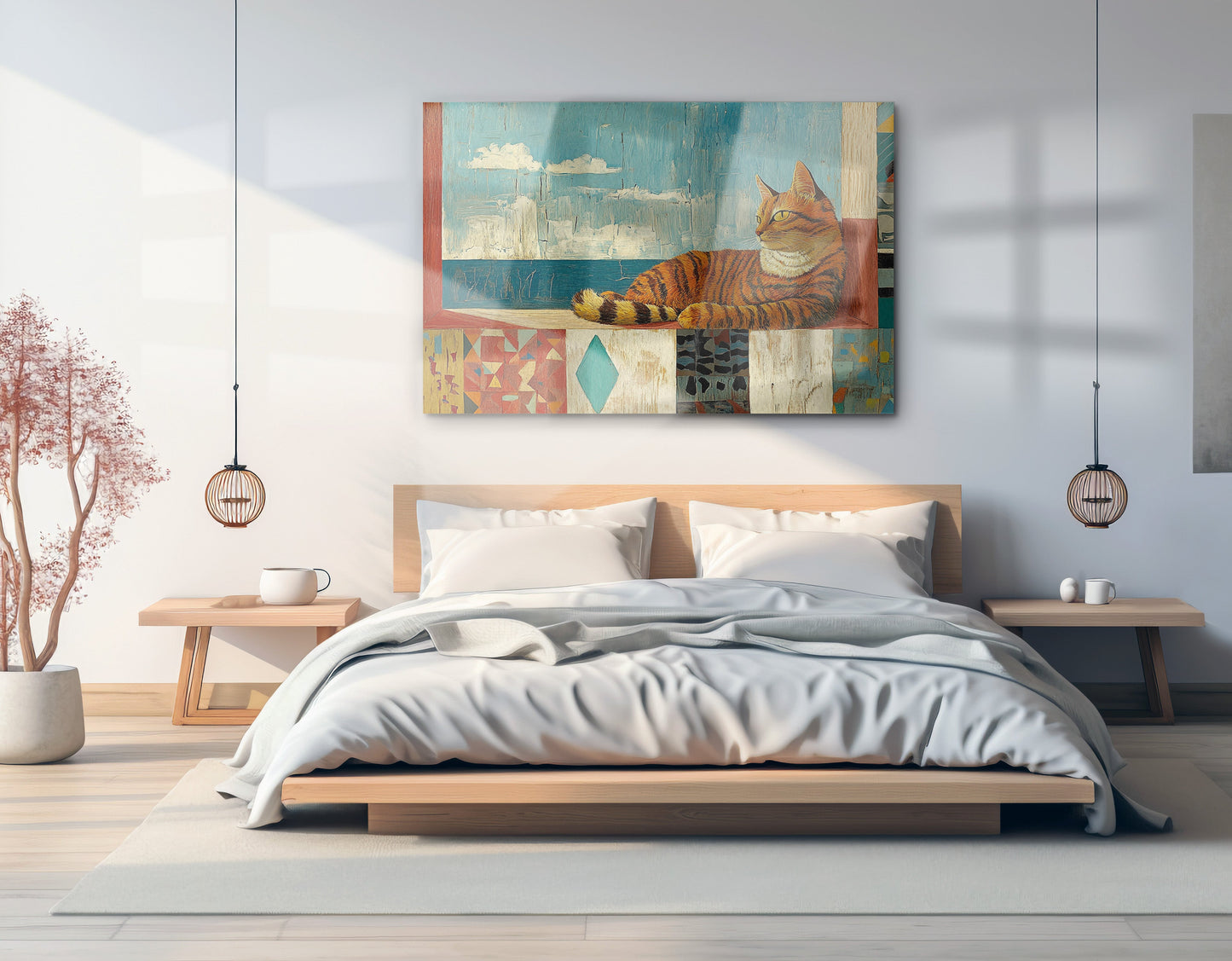 Orange Cat Ocean View Caribbean wall art view 21