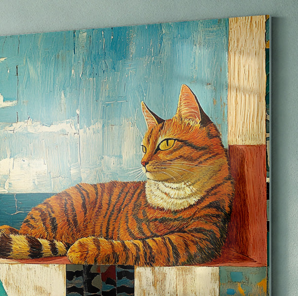 Orange Cat Ocean View Caribbean wall art view 22