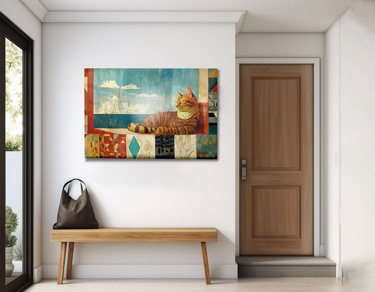 Orange Cat Ocean View Caribbean wall art view 23