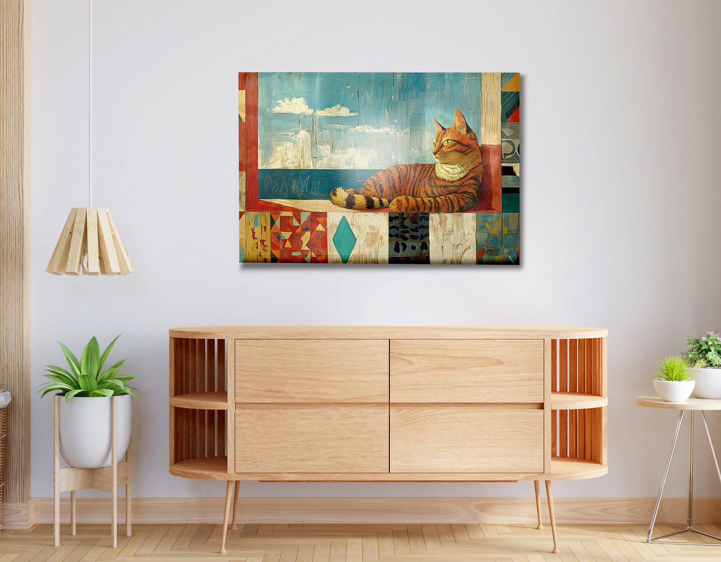 Orange Cat Ocean View Caribbean wall art view 20