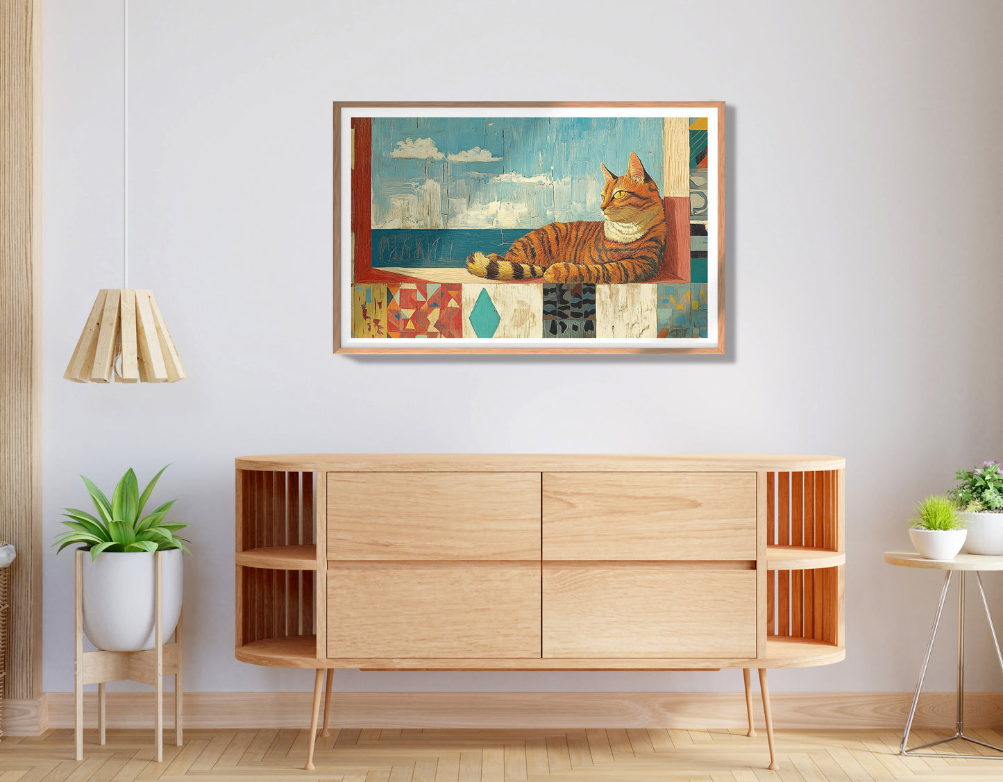 Orange Cat Ocean View Caribbean wall art view 80