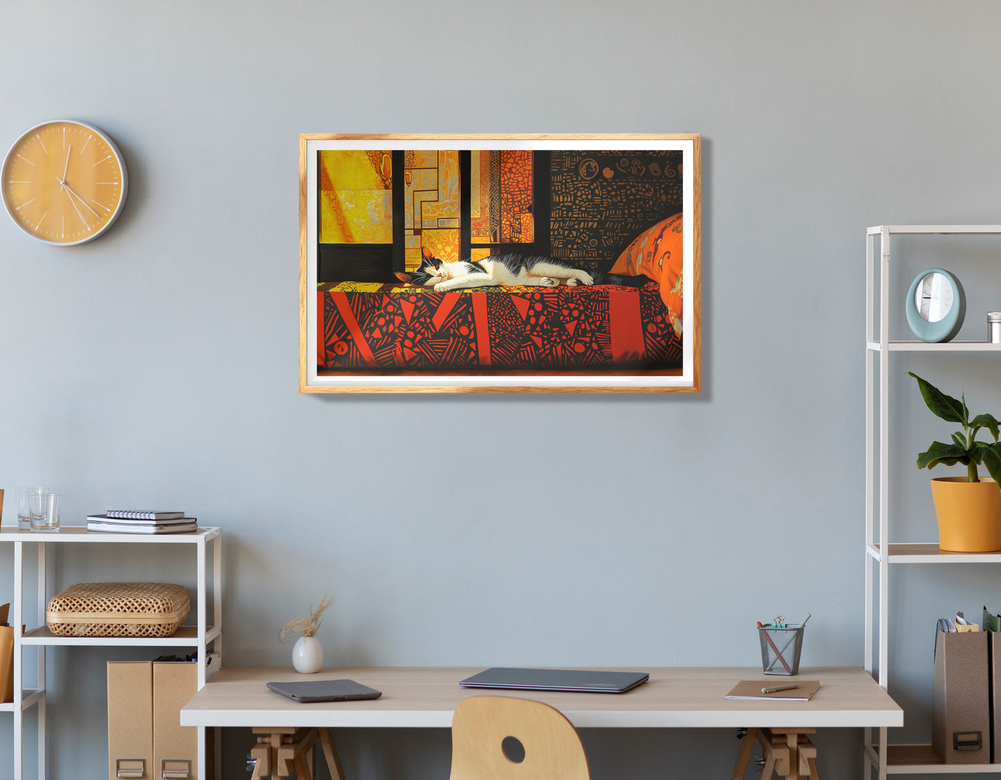 Elephant Sunset Abstract African American abstract art view 78