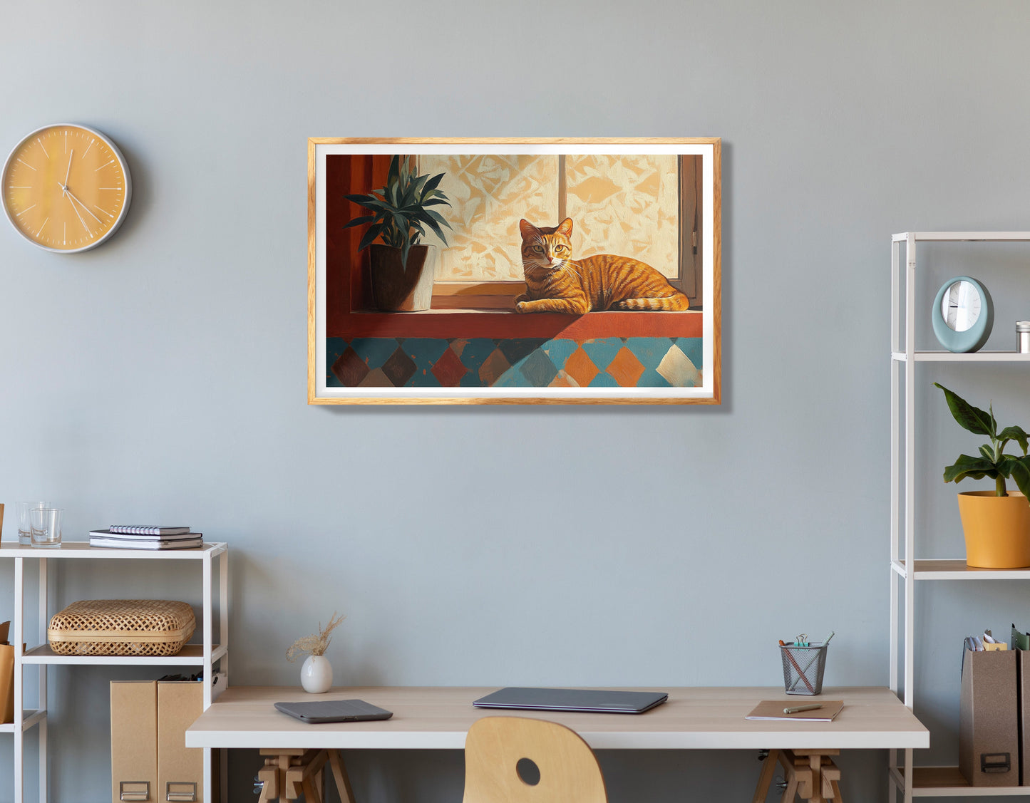 Elephant Forest Reflection African American canvas print view 78