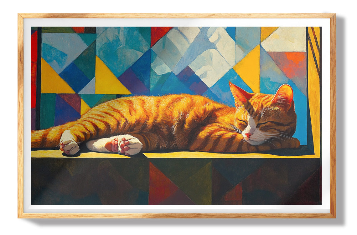 Orange Cat Sunroom African American canvas print view 73