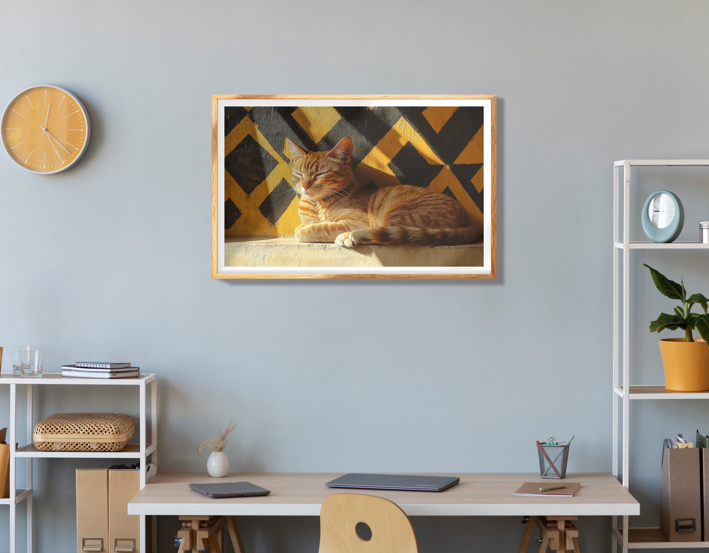 Elephant River Reflection African American canvas print view 78
