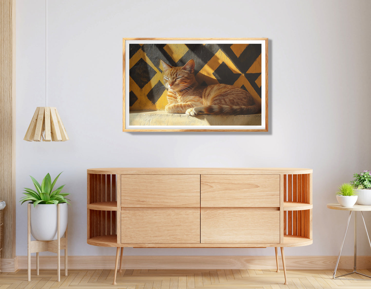 Elephant River Reflection African American canvas print view 74