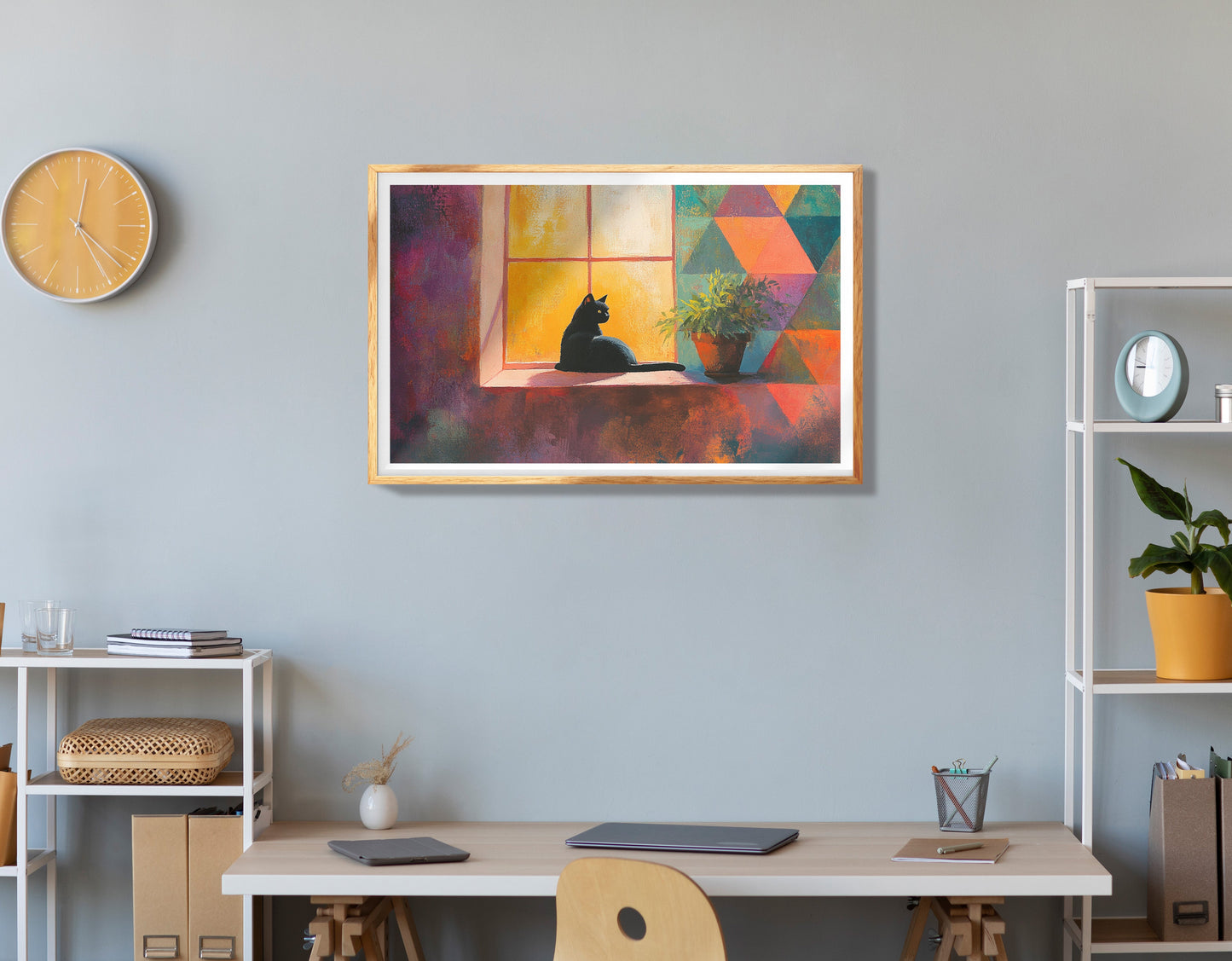 Lion Sunset Safari Black African American canvas print view 78