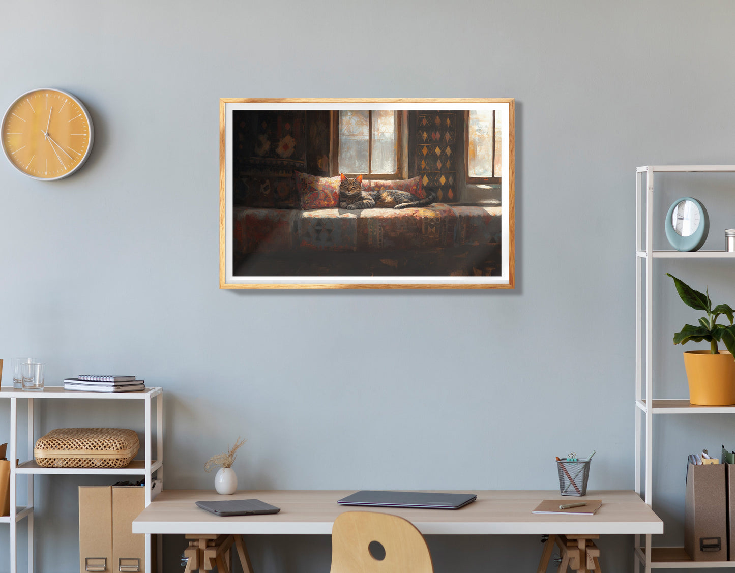 Orange Cat Ocean View Caribbean wall art view 78