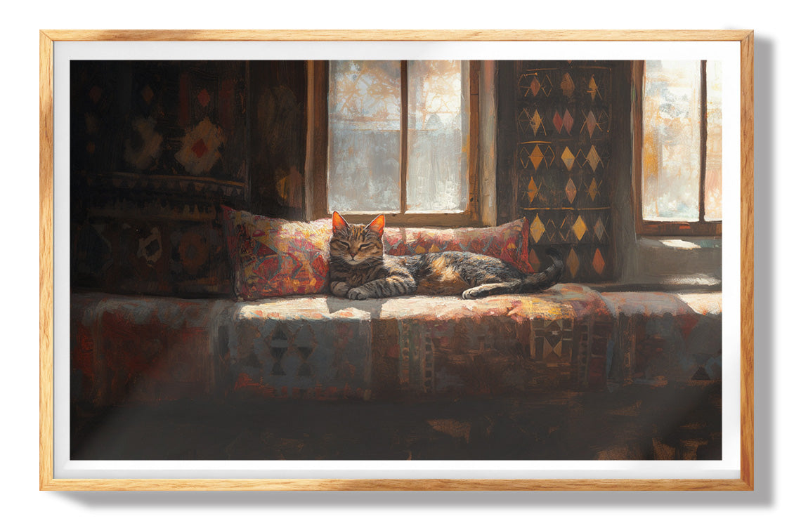 Orange Cat Ocean View Caribbean wall art view 73